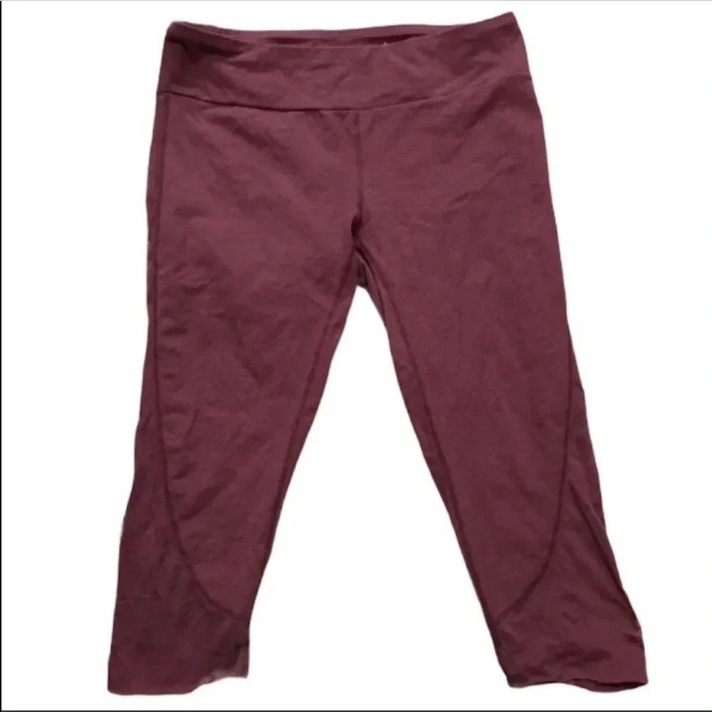 Merrell Select Wick Cropped Leggings Maroon Size Medium